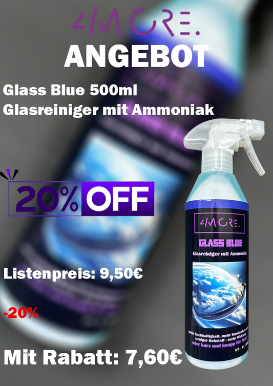 ANGEBOT Glass Blue 500ml