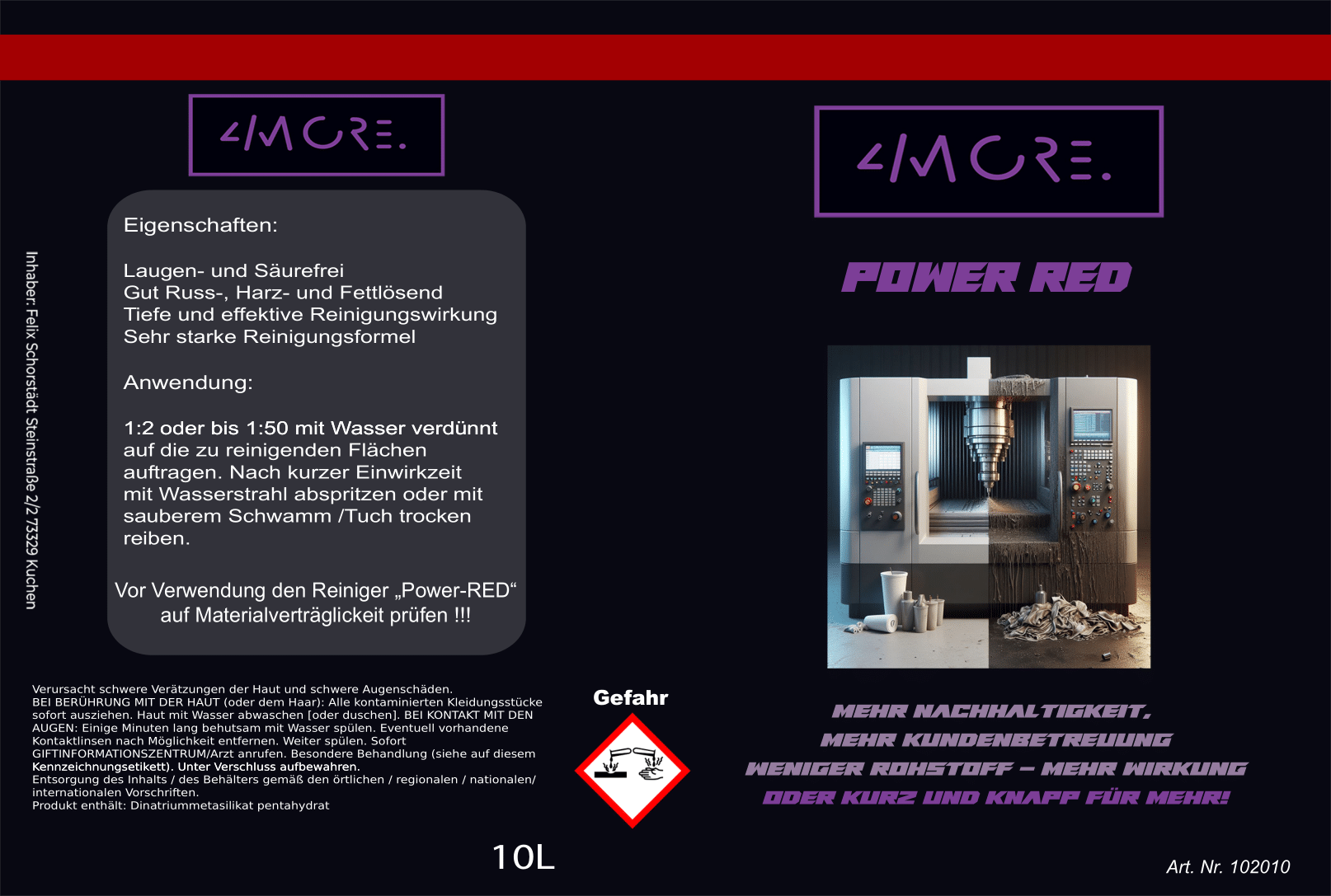 Power Red / Extremverschmutzungen